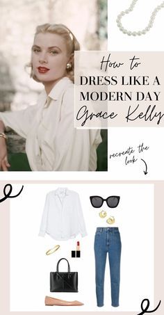 Timeless And Classic Fashion, Grace Kelly Style Inspiration, Dress Like Grace Kelly, Princess Grace Kelly Fashion, Grace Kelly Soft Classic, Classic 50s Fashion, Cute Classic Style, Jackie O Casual Style, Classic Modern Style Women