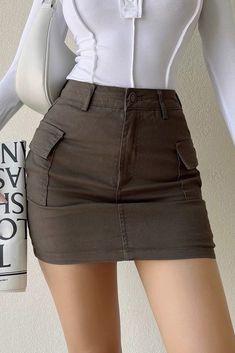 Item Type: SkirtMaterial: DenimWaist: High WaistColor: White. Khaki. GreenSize: XS.S.M.L Size(cm) Length Waist Hip XS 35 62 76 S 36 66 80 M 37 70 84 L 38 74 88 Trendy Non-stretch Mini Skirt With Pockets, Mini Denim Skirt With Pockets, Y2k High Waist Cotton Skort, Non-stretch Denim Mini Skirt With Pockets, High Waist Mini Skirt With Pockets, Non-stretch Cotton Mini Skirt With Pockets, Fitted Mid-rise Mini Skirt With Pockets, High-waisted Cotton Skort With Pockets, Stretch Mini Cargo Skirt With Pockets