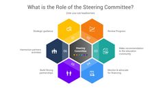 what is the role of the steering committee? infographical presentation template for powerpoint