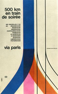 an advertisement for the 50th anniversary of the paris metro station, designed by jean - paul