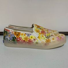 Keds X Rifle Paper Co. Double Decker Marguerite Slip-On Sneakers -Size 11 (9.5 Men’s) -Floral -Printed Canvas Upper -Slip-On Sneaker -Rifle Paper Co. Logo And Details -Soft And Breathable Canvas Lining -Softerra Footbed -Flexible Rubber Outsole -New Without Tags -New Without Box Yellow Slip-on Sneakers For Spring, Multicolor Slip-on Sneakers With Floral Print, Spring Yellow Flat Heel Sneakers, Co Logo, Printed Canvas, Walker Boots, Fit N Flare Dress, Boot Sandals, Rain And Snow Boots