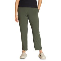 The lightweight, easy-packing fabric with built-in moisture wicking and sun protection makes these women's Eddie Bauer pants a versatile must-have. Finding the perfect fit and size for women's clothing requires basic measurements of your chest, waist, hips and inseam. Use this guide to learn more about sizing and everything Kohl's has to offer in women's fashion.The product image(s) above may display the new Eddie Bauer logo. When you receive your item, it might feature either the new or old Edd Easy Packing, Eddie Bauer Women, High Hips, Bottom Clothes, Ankle Pants, Eddie Bauer, Bottoms Pants, Sun Protection, Fabric Care