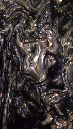 an abstract image of silver and black colors