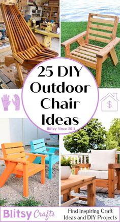 25 diy outdoor chair ideas that are easy to make and great for the outdoors