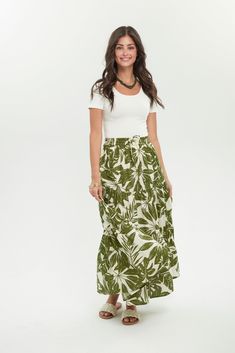 Are you looking for an easy, comfortable skirt? With tiered layers for movement and a flattering a-line cut, our Resort Skirt is your slip-on-and-go style for year-round wear. Style it for all seasons -- pairing it with a linen top in summer or adding a boot and a light jacket layer - you'll have a fall look. Maxi length Pockets Elastic waistband with drawstring tie Material: 100% Indian Cotton Care: Machine wash, hang to dry, or tumble dry low Studio model is 5'8" and is wearing a Small Versatile Summer Maxi Skirt With Elastic Waistband, Summer Flowy Tiered Maxi Skirt, Flowy Tiered Maxi Skirt For Summer, Versatile Gathered Maxi Skirt For Spring, Versatile Relaxed Beach Skirt, Vacation Maxi Skirt With Elastic Waistband, Versatile Relaxed Skirt For The Beach, Relaxed Maxi Skirt With Elastic Waistband For Vacation, Flowy Tiered Skirt For Vacation