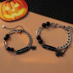 🖤 Halloween Couples Bracelet 🖤 Celebrate your love this Halloween with our Stainless Steel DIY Engraved Bracelet Set! Perfect for couples, this matching bracelet pair combines durability and personalization, making it an ideal gift for your significant other. Whether it's for Halloween or Valentine's Day, these sleek and stylish bracelets are the perfect way to show your connection. ✨ Key Features: 🖤 Stainless Steel Material: Durable and resistant to tarnish for long-lasting wear. 💌 DIY Engraving: Add your special message, initials, or meaningful date for a truly unique touch. 🎁 Ideal Gift: Perfect for Halloween, anniversaries, or as a romantic Valentine's Day gift. Express your love with a timeless and personalized couple's bracelet that holds special meaning just for the two of you. Diy Engraving, Diy Couple Bracelets, Halloween Couples, Bracelet Couple, Couples Bracelet, Couples Halloween, Les Couples, Stylish Bracelet, Couple Bracelets