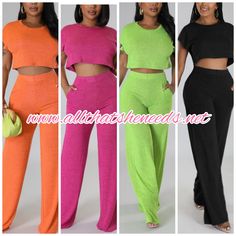 You read it right! These colorful, lightweight Pant Sets are BOGO ½ OFF now! Avlbl for PRE-ORDER and shipping out on 6/7! Secure yours neeooowww! 🔥 Casual Two-piece Pant Set For Vacation, Casual Two-piece Set With Wide-leg Pants, Casual Matching Set Two-piece For Vacation, Casual Vacation Matching Two-piece Set, Casual Vacation Two-piece Matching Set, Casual Vacation Two-piece Set, Summer Two-piece Wide Leg Pant Set, Casual Matching Set With Wide Leg, Summer Wide Leg Two-piece Set