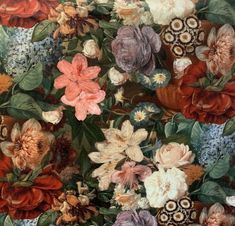 an image of a painting with flowers on it