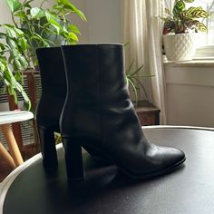 Size 38 Eu. Equivalent Of Size 8 Us (Although I’m Usually A Size 7 And It Fits Perfectly) Very Lightly Worn, Bought From The Nyc Store Complete Real Leather Heeled Ankle Boots, Shoes Heels Boots, Real Leather, Shoes Women Heels, Heeled Boots, Ankle Boots, Shoes Heels, Size 7, Women Shoes