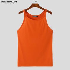 SPECIFICATIONS Color: Black,White,Orange Size: S,M,L,XL,2XL,3XL,4XL,5XL,Plus Size Brand Name: INCERUN Pattern Type: Solid Item Type: tops Model Number: Summer Sexy Sleeveless Vests Style: Casual Fabric Type: Broadcloth Material: POLYESTER Place Of Origin: China (mainland) Hign-concerned Chemical: None Hooded: No Applicable Scene: CASUAL Applicable Season: summer Tops Type: TANK TOPS CN: Guangdong Origin: Mainland China Gender: MEN Choice: yes semi_Choice: yes Size:S,M,L,XL,2XL,3XL,4XL,5XLFabric Material:95%Polyester+5%SpandexColor:Black,White,OrangeSuitable Type:FitStyle:BasicsOccasion:LeisurePattern:Solid colorThickness:ModerationProduct Description:Men's solid color sleeveless tops.Label: YesPackage Included:1 * Tops Please note:Thanks to your understanding, the size may be 2 cm / 1 inch Plus Size Brands, Summer Hot, Vest Fashion, Sleeveless Vest, Sleeveless Tank Top, Sleeveless Tank, Summer Tops, Haiti, Mens Summer