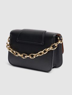 Find VALENTINO Small Vlogo O'clock Leather Shoulder Bag on Editorialist. Height: 16cm Width: 20cm Depth: 8cm. Strap drop: 52cm. Handle drop: 12cm. Fixed leather strap. Metal chain top handle. Front flap closure. Front metal logo. Gold-colored metal hardware Chain Top, Ski Accessories, Black Shoulder Bag, Metal Logo, Small Shoulder Bag, Metallic Logo, O Clock, Metal Hardware, White Bag