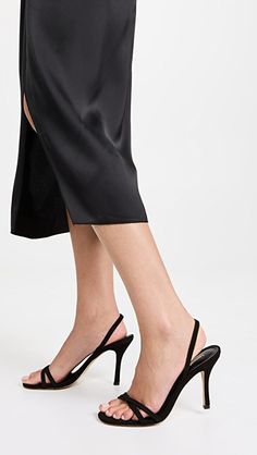 Larroude Annie Heeled Sandals | SHOPBOP Leather Platform Sandals, Heeled Sandal, Black Sandals Heels, Stiletto Sandals, Open Toe Sandals, Slingback Sandal, Heeled Sandals, High Heel Sandals, Platform Sandals