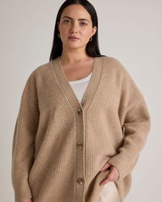 With an oversized fit and luxuriously soft feel, our Mongolian Cashmere Oversized Boyfriend Cardigan Sweater is the cozy layer that lasts for life. Now available in sizes 1x-3x, always fairly priced at $149.90. Classic Oversized Cashmere Outerwear, V-neck Cashmere Sweater Coat For Layering, Oversized Long Sleeve Cashmere Outerwear, Oversized Cashmere Sweater Coat For Work, Beige Cashmere Fine Knit Outerwear, Beige Fine Knit Cashmere Outerwear, Oversized Casual Merino Wool Outerwear, Classic Cashmere Sweater Coat For Everyday, Casual Oversized Merino Wool Outerwear