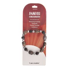 the beaded bracelet is packaged in a package