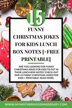 the 15 funny christmas jokes for kids that are free to print and use on their own