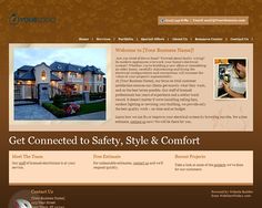 the home page for your business website