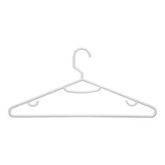 a white hanger on a white background