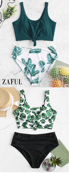 Tankini set swimsuits are practical yet stylish. Check out our huge selection of all tankini set swimwear at Zaful. #Zaful #tankini #summerfashion Aesthetic Tankini, Swimsuits 2020, Tankini With Shorts, Rashguard Swimsuit