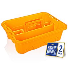 PRICES MAY VARY. 【2-Pack Storage Caddy Set】: Includes two identical Canopus storage trays, perfect for organizing and transporting cleaning supplies, gardening tools, and other small items around your home or workspace. 【Durable, High-Quality Design】: Made of sturdy polypropylene plastic, this tote offers durability and strength, with functional holes on both sides to store small tools securely. 【Ample Storage with Compartments】: Features two large compartments ideal for holding cleaning product Cleaning Supplies Caddy, Plastic Storage Trays, Workshop Bench, Storage For Kitchen, Cleaning Caddy, Minimal Storage, Cleaning Supplies Organization, Shoe Cleaning, Small Tools