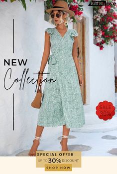 Printed Tied Flutter Sleeve Dress Flutter Sleeve Dress, Elevate Your Style, Flutter Sleeve, Sleeve Dress, Your Style, Dresses With Sleeves, Shop Now, Free Shipping