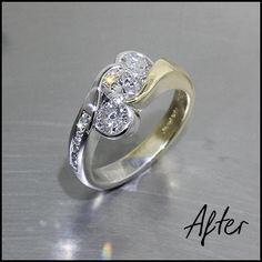 New Before and After Page 7 — Jewelsmith Modern Diamond Rings, Wedding Rings Sets His And Hers, Mom Ring, Diamond Rings Design, 3 Stone Engagement Rings, Classic Wedding Rings, Diamond Jewelry Designs, Special Ring, Ring Ideas