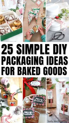 25 Simple DIY Packaging Ideas for Baked Goods Christmas Goodies Packaging Ideas, Christmas Gift Ideas Baked Goods, Dessert Wrapping Ideas, Baked Goods For Christmas Gifts Packaging Ideas, Packaging Christmas Cookies For Gifts, How To Package Baked Goods For Gifts, Holiday Treat Packaging Ideas, Treat Box Packaging Ideas, Baked Good Gift Basket Ideas