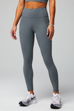 Oasis PureLuxe High-Waisted Legging Fabletics Stormcloud female Activewear >> Womens >> Bottoms >> Leggings >> Full Length regular Training/Yoga and Studio Female Activewear, Yoga Training, High Waisted Leggings, Active Wear For Women, Bend, Oasis, Soft Fabrics, Womens Bottoms, Full Length