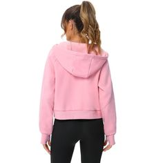 This Fleece Lined Sweatshirts is Made of High Quality & Skin Friendly Material, Definitely Comfortable & Warm. It’s suitable for Spring, Autumn and Winter, Zipped turtleneck, cozy oversize fit, Pullover design with kangaroo pocket on the front, Ultra soft pile fleece keep you warm and fashionable. Solid Color Fleece Athleisure Sweater, Solid Color Fleece Sweater For Athleisure, Fleece Sweater For Athleisure, Solid Athleisure Fleece Sweater, Winter Workout Sweatshirt With Drawstring Hood, Athleisure Hooded Sweatshirt, Pink Fall Activewear With Ribbed Cuffs, Pink Activewear With Ribbed Cuffs For Fall, Pink Ribbed Cuffs Activewear For Fall