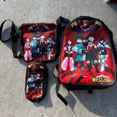 My Hero Academia Backpack, Small Bag, Pencil Case. New, No Tags, Never Used. Academia Accessories, Academia Backpack, Anime Items, Mha Stuff, Backpack Small, Backpack With Wheels, Nike Acg Jacket, Plush Bags, Anime Inspired Outfits