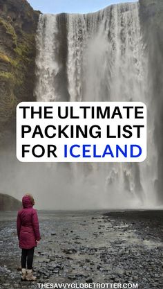 Iceland Packing List for Every Season Iceland Summer Packing List, What To Pack For Iceland, Iceland Packing List, Iceland Packing, Summer Packing Lists, Iceland Summer, Printable Packing List, Iceland Travel Guide, Ultimate Packing List