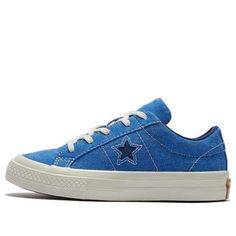 Converse one star 364169C Blue Converse, Converse One Star, Shoe Inspo, One Star, School Shoes, Blue White, Converse, Blue And White, Stars