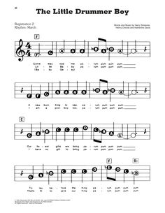 the little drummer boy sheet music