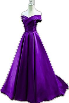 Purple A-line Dress For Banquet, Purple A-line Banquet Dress, Purple A-line Evening Dress For Banquet, Elegant Purple A-line Gown, Purple A-line Gown For Banquet, Purple A-line Wedding Evening Dress, Purple Sleeveless Satin Gown, Purple Satin Prom Evening Dress, Purple Satin Evening Dress For Prom