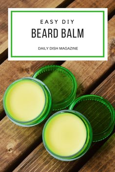 DIY Homemade Beard Balm | Easy Father's Day Gift Idea! Natural Beard, Strawberry Lip Balm, Beard Wax