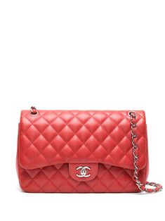 Channel Purse, Woven Chain, Red Handbag, Shopping Chanel, Black Tweed, Red Diamond, Chanel Bags, Cc Logo, Logo Stamp