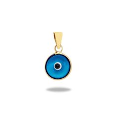 We make these elegant pendants to offer good luck and protection. The pendant is double sided meaning both sides feature an eye for maximum effect. We also craft our design with 14k solid gold, so you can enjoy your piece for a lifetime. This piece is crafted with real 14k solid gold(not plated, not vermeil, not gold filled)  The center is crafted with hand made glass For care, You don't need to worry about water, perfume or conditioner contact since real gold doesn't tarnish. Only care needed is protecting the piece from any major impact, otherwise you can enjoy your fine piece for a lifetime. Water Perfume, About Water, Forever Jewelry, Elegant Pendant, Blue Evil Eye, Eye Pendant, Evil Eye Pendant, Yellow Gold Pendants, Evil Eye Jewelry