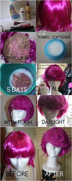 Removing the shine to your wig... Might need to remember this for future epic Halloween costumes... Meme Costume, Elf Costume, Halloween Costume Accessories, Maquillage Halloween