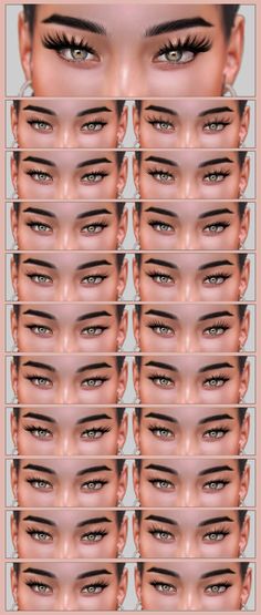 Hollywood Lashes Alpha Lashes in 21 swatches  LOD 0: 6K  LOD 1: 6K  LOD 2 : 3K  LOD 3: 1K #sims4cc Lash Studio Decor, Decor Small Spaces, Lash Room Decor, The Sims 4 Cabelos, Lash Studio