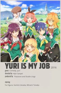 Anime Watchlist, Yuri Is My Job, Series Posters, Anime List, Good Anime Series, Minimalist Movie Poster