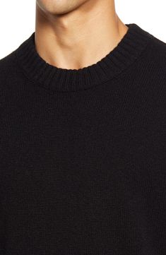 Luxuriously soft and endlessly versatile, this crewneck sweater is knit from soft cashmere yarns you'll appreciate from the work week to the weekend. 25" length ( size Medium) Crewneck Long sleeves with ribbed cuffs 100% cashmere Dry clean Imported Everyday Cashmere Sweater With Ribbed Collar, Everyday Merino Wool Sweater With Ribbed Collar, Everyday Cashmere Crew Neck Sweater, Wool Sweater With Ribbed Crew Neck, Wool Sweater With Ribbed Collar And Crew Neck, Classic Crew Neck Knit Sweater, Classic Knit Sweater With Crew Neck, Everyday Wool Sweater With Ribbed Collar, Wool Crew Neck Sweater For Work