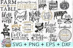 farm svg and png bundle