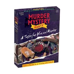 "Buy the Murder Mystery Party A Taste for Wine and Murder at Michaels. com. Everyone's a suspect when murder is on the menu. Here's everything you need to serve up mystery, murder, and fun - party planner, invitations, recipes - plus a tasty murder to solve. Everyone's a suspect when murder is on the menu. Here's everything you need to serve up mystery, murder, and fun - party planner, invitations, recipes - plus a tasty murder to solve. Just invite five to seven of your friends to join you for Mystery Party Games, Mystery Party Game, Mystery Dinner Party, Dinner Party Games, Mystery Dinner, Mystery Games, Mystery Party, Adult Party Games, Stocking Tree