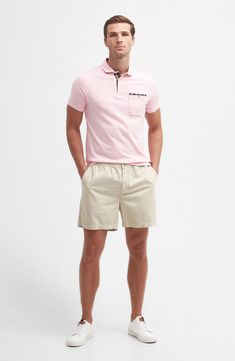 Bring cool comfort to shorts day with a staple pair cut from a lightweight blend of cotton and linen and topped with an easy elastic waist. Zip fly with button closure Elastic waist Front slant pockets; back welt and button-welt pockets 80% cotton, 20% linen Machine wash, line dry Imported Casual Pink Linen Shorts, Linen Shorts, Welt Pockets, Welt Pocket, Cotton Linen, Mist, Elastic Waist, Nordstrom, Bring It On