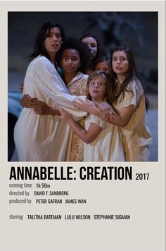 the poster for an upcoming production of annieelle creation