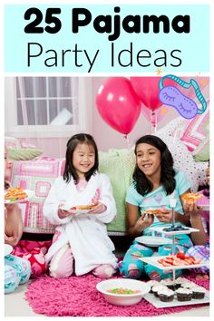 These pajama party ideas include everything from party decorations, slumber party food, and pajama party activities. You will love these slumber party ideas! Slumber Party Activities, Sleepover Games, Sleepover Activities, Easy Activities, Magical Moments, Sleepover Party