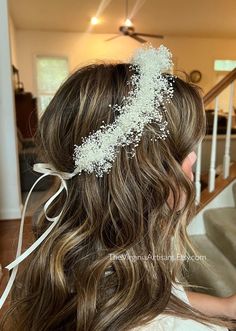 Dried Babys Breath Flower Crown Babys Breath Floral Crown Dried Flowers Bridal Floral Crown Handmade Flower Crown - Etsy Baby Breath Flower Crown, Bridal Tea Party, Natural Hair Bride, Winchester Va, Vintage Wedding Hair