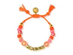 Shop the SS22 Cloud Nine Bracelet (FRESH) Venessa Arizaga, Vitamin Sea, Fresh Feeling, Glass Charms, Cloud Nine, So Fresh, Brass Hardware, All You Need Is, Handmade Natural