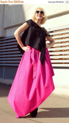 Just launched! SALE 30% OFF Cotton Pink Skirt / Extravagant Pink Skirt / Asymmetrical Cotton Skirt / Funky Pink Loose Skirt TS05 / Spring 2016 https://www.etsy.com/listing/268565233/sale-30-off-cotton-pink-skirt?utm_campaign=crowdfire&utm_content=crowdfire&utm_medium=social&utm_source=pinterest Avant-garde Asymmetrical Summer Skirt, Spring Pink Voluminous Maxi Skirt, Avant-garde Asymmetrical Skirt For Spring, Pink Relaxed Maxi Skirt For Party, Pink Full Maxi Skirt For Summer, Chic Pink Flared Maxi Skirt, Summer Asymmetrical Maxi Skirt With Lining, Asymmetrical Lined Maxi Skirt For Summer, Asymmetrical Maxi Skirt For Spring Party