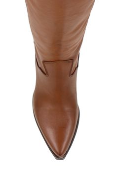 Add unmistakable Western flair to your look with this knee-high suede boot set on a block heel. 2 1/2" heel 15 1/2" shaft; 14 1/2" calf circumference Leather upper, lining and sole Made in Italy Western Leather Knee-high Boots With Block Heel, Wide Calf Leather Knee-length Heeled Boots, Leather Knee-length Wide Calf Heeled Boots, Wide Calf Knee-length Leather Heeled Boots, Leather Knee-high Boots With Stacked Heel, Western Style Knee-high Boots For Work, Calf Leather Knee-high Boots With Stacked Heel, Knee-high Heeled Boots In Calf Leather With Suede Lining, Wide Calf Knee-high Boots With Suede Lining