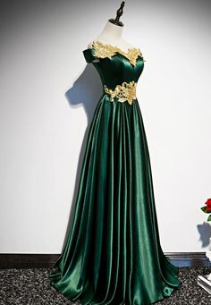 If you need rush order service, please let us know.  Custom size/color and Rush Order are available, and no extra cost. Contact us: sales@beautydressy.com Style No.: #4TRF Material:Satin Color: Dark Green Hemline: Floor Length Back Details:Lace-up Delivery times: Processing time:    1-2 weeksShipping time:       3-5 wo Prom Dress Green, Green Prom Dresses, Satin Evening Gown, Green Prom, Long Evening Dress, Formal Party Dress, A Line Prom Dresses, Green Prom Dress, Fantasy Dress